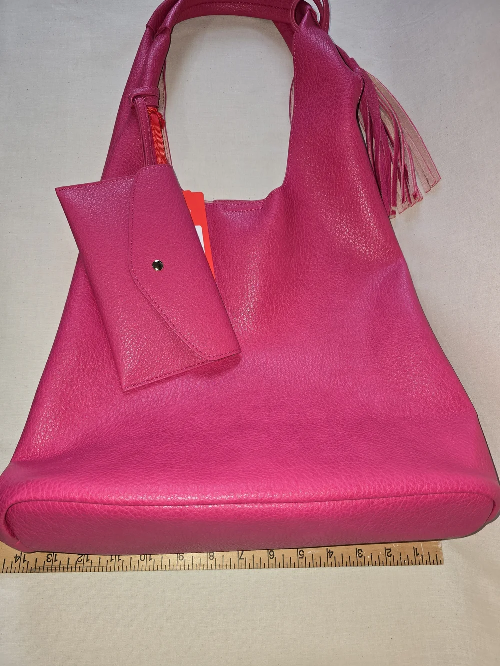 Montana West Hot Pink Hobo Purse with Matching Wallet